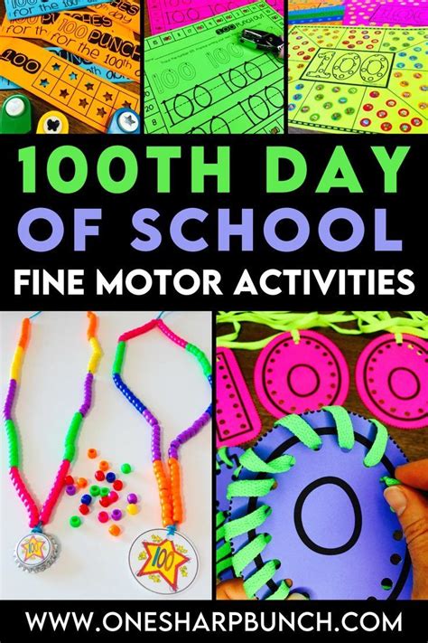 Fine Motor Activities For The 100th Day Of School Artofit