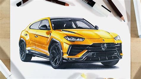 How to Draw a Lamborghini Urus Performante in 2024