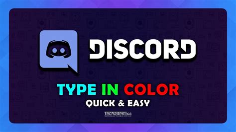 How To Type In Color On Discord Discord Syntax Codes Youtube