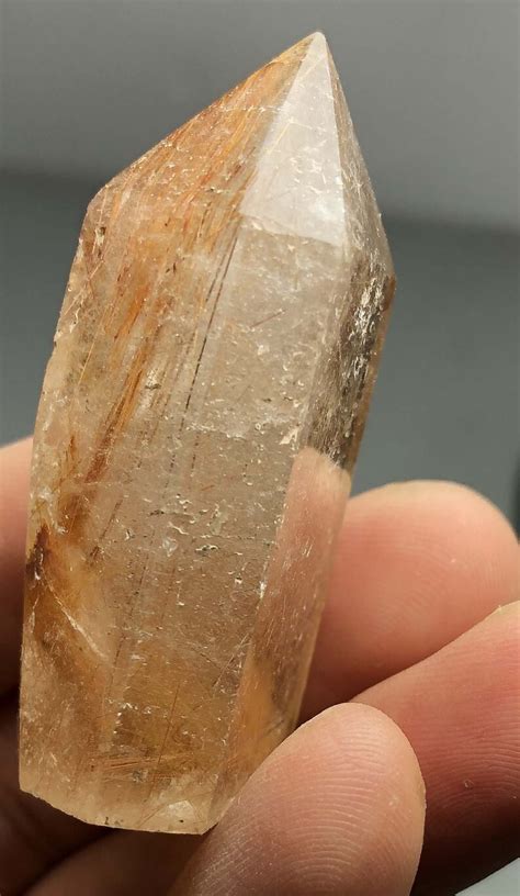 Natural Golden Hair Rutilated Quartz Crystal Point Specimen Etsy