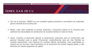 Mini Caso Estudio Cemex PPT Descarga Gratuita