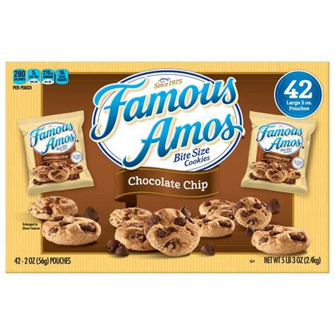 Famous Amos Chocolate Chip Cookies 42 X 2 Oz Costco Food Database