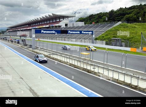 The Main Straight And Grandstand At Fuji Speedway Shizuoka Japan