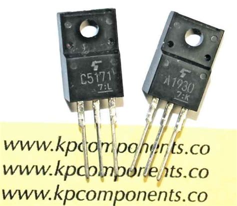 2SA1930 Transistors 2SC5171 Pair – KP Components Inc.