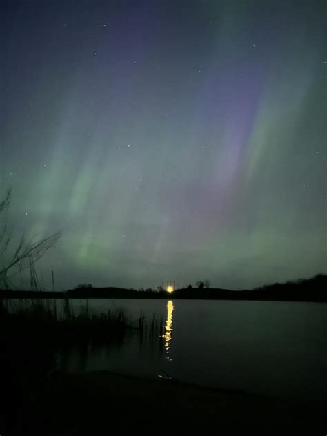 Northern Lights Over Arroda Lake ND SkySpy Photos Images Video