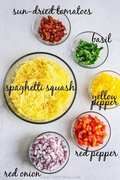 Easy Spaghetti Squash Salad Recipe - Whole New Mom