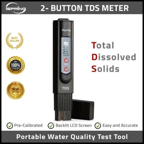 Ispring Tds Button Digital Water Quality Tds Test Meter With Backlit