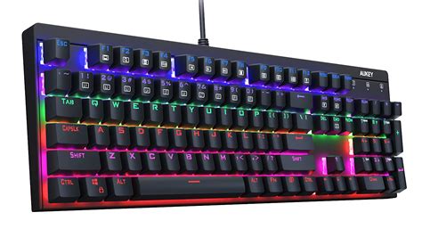 Buy Aukey Mechanical Keyboard Led Backlit Gaming Keyboard With Blue