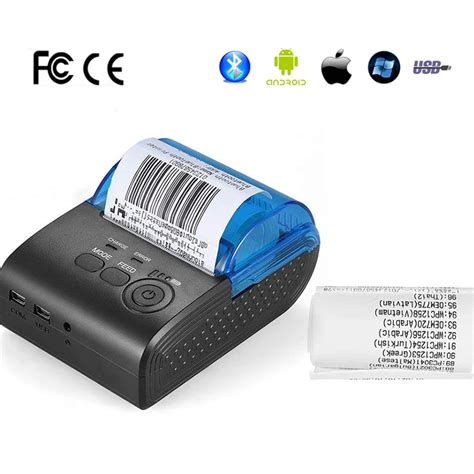 Gzm5802 Bluetooth Portable Mini Thermal Printer Receipt Bill Pos Printer 58mm Rechargeable