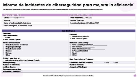 Las 5 Mejores Plantillas De Informes De Incidentes De Seguridad Con