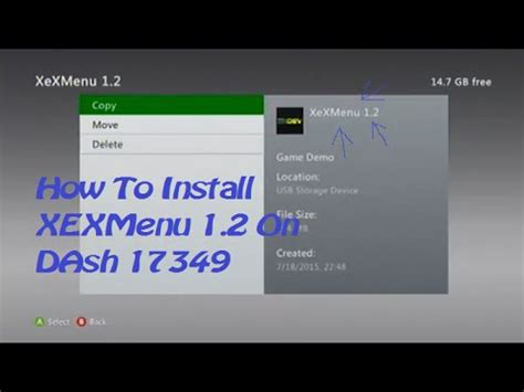 How To Install XEXMenu 1 2 With Usb On Dash 17349 Latest RGH Jtag