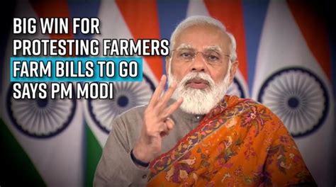 Big Win For Protesting Farmers Farm Bills To Go Says Pm Modi Details