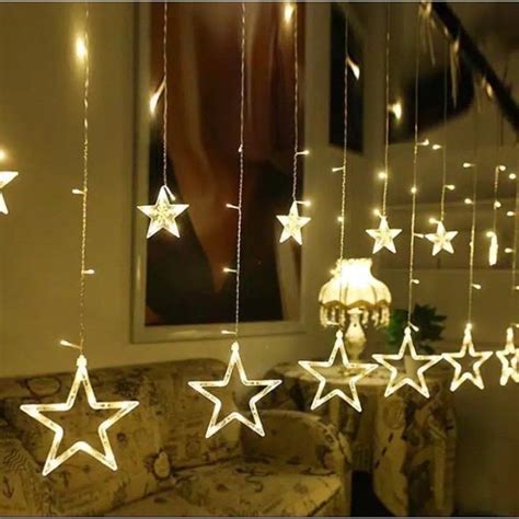 Jual Lampu Natal Led Hiasan Tirai Bintang Tumblr Light Tirai Ready Led