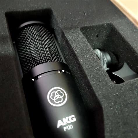 Buy Used 'AKG P120 Condenser Microphone with mic stand pop filter ...