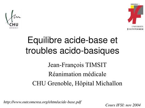 PPT Equilibre Acide Base Et Troubles Acido Basiques PowerPoint