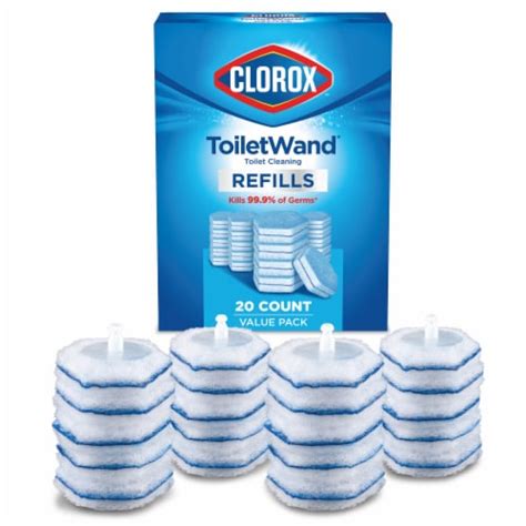 Clorox ToiletWand Disinfecting Scrubbing Pads Toilet Cleaning Refills ...