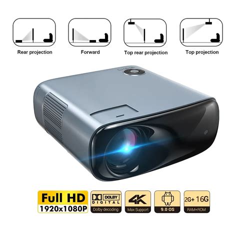 YERSIDA A70 Projector Full HD Smart Cinema Android System LED 1920