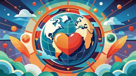 Premium Vector Global Health And Wellbeing Illustration