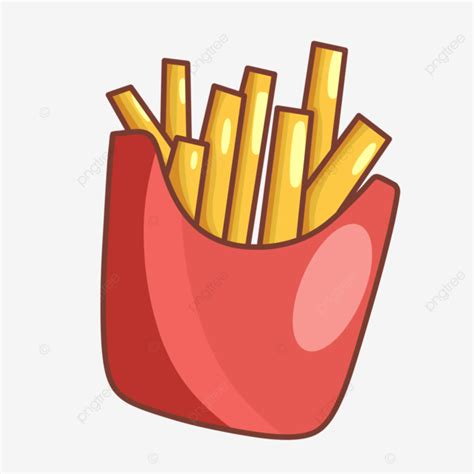 French Fries Illustration French Fries Food Potatoes Png Transparent