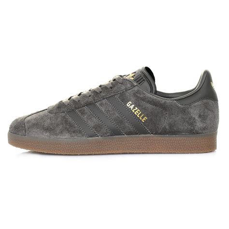 Adidas Originals Suede Gazelle Utility Grey Shoe In Grey For Men Lyst