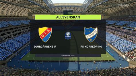 FIFA 22 Djurgårdens IF vs IFK Norrköping Allsvenskan Gameplay