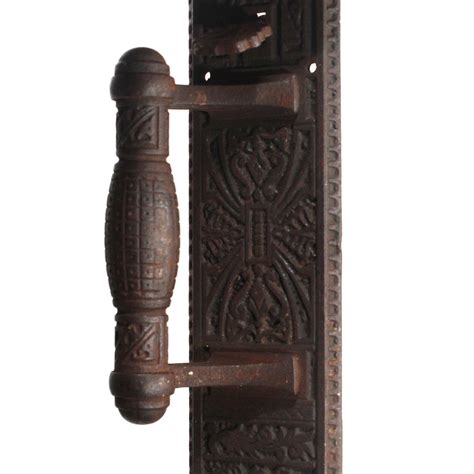 Antique Eastlake Cast Iron Door Handle C 1880s