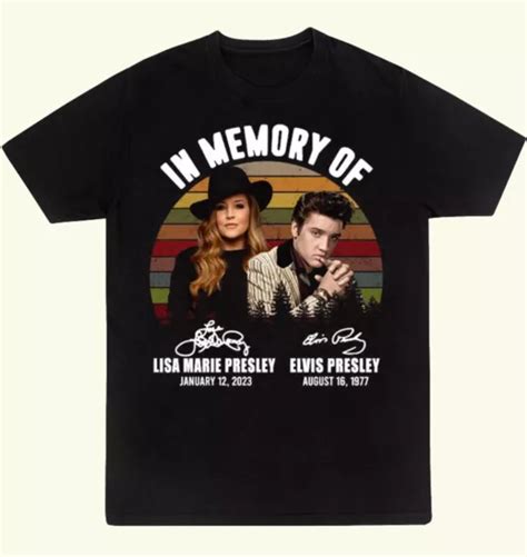 Vintage In Memory Of Lisa Marie Presley And Elvis Presley Signatures