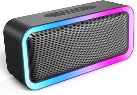 Meguo Rgb Lights Bluetooth Speaker 10w Small Portable Wireless