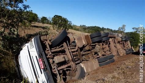 Caminh O Tomba Em Estrada De Ms E Idoso Morre Ap S Ficar Preso Embaixo