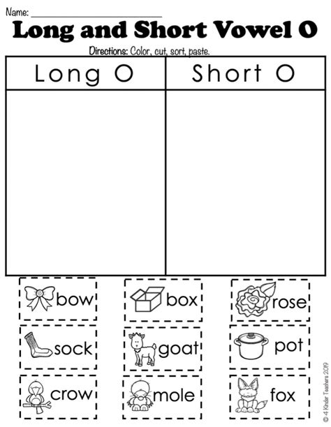 Long Vowel Sounds Worksheets For Preschool And Kindergarten Kids