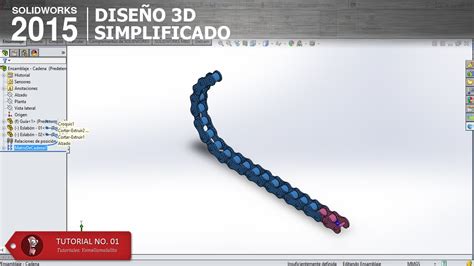 SolidWorks 2015 Tutorial Matriz De Cadena YouTube