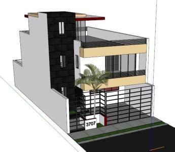 2 Story House 3D SKP Model For SketchUp Designs CAD