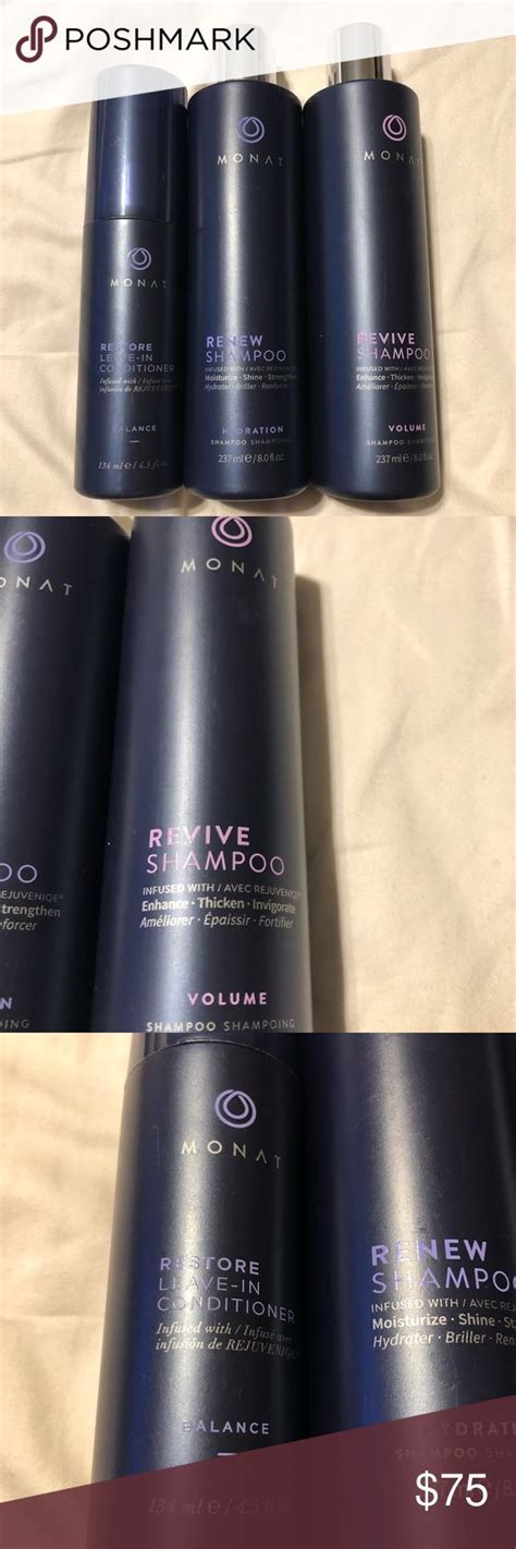 Monat Renew And Revive Shampoo W Balance Leave In Shampoo Monat Revival