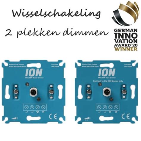 ION Master Slave Dimmer 0 200 Watt VA Druk Draai Voor Hotelschakeling