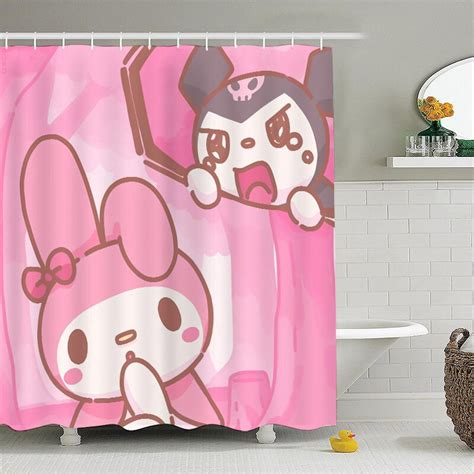 Anime Girls Bathroom Curtains Curtains Hello Kitty Bathroom Sanrio