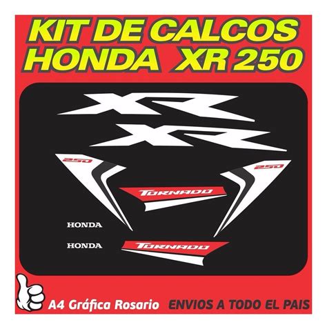 Honda Xr Tornado Kit De Calcos Vinilo Premium Envios A