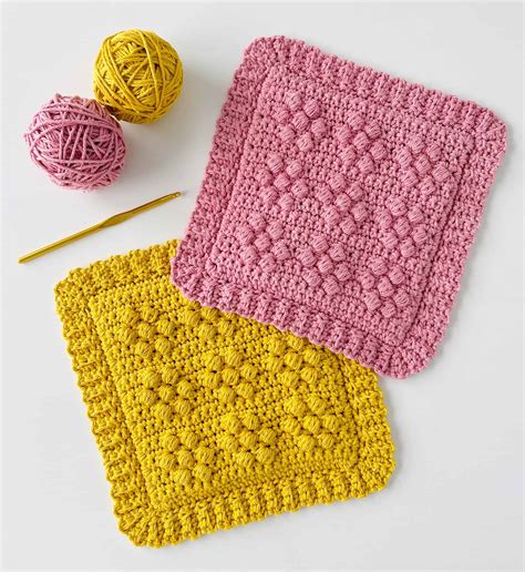 Crochet Daisy Puffs Hot Pad Daisy Farm Crafts