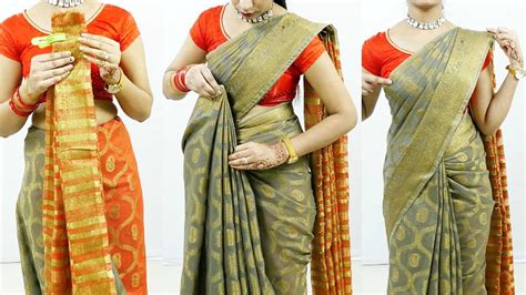 Banarasi Silk Saree Draping For Wedding Season Step By Step Sari