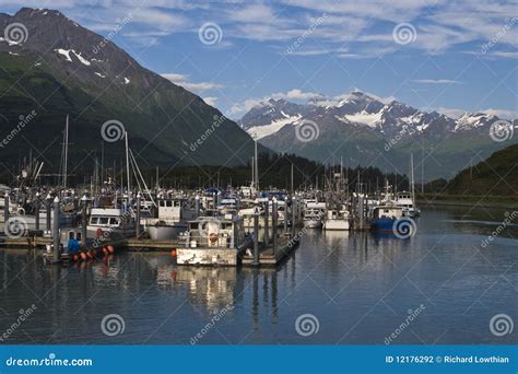 Valdez, Alaska Harbor stock photo. Image of nautical - 12176292