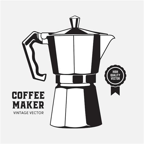 Coffee Maker Moca Pot Vector Premium Download