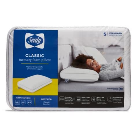 Sealy Essentials Classic Memory Foam Pillow Standard Smiths Food