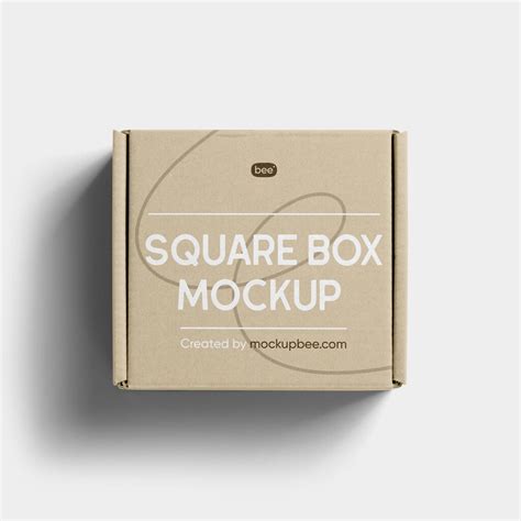 Free Small Square Box Mockup Mockupbee