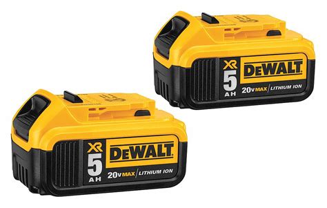 DEWALT 20V MAX™, Battery, Li-Ion, For Use With DEWALT(R) 20V Cordless ...