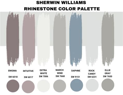 Sherwin Williams Rhinestone Palette Coordinating Inspirations