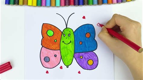 Glitter Dibujamos Una Mariposa 🦋 Dibuja Y Colorea 🎈 Coloring And Drawing Youtube