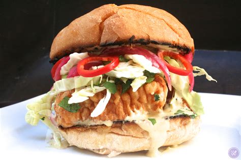 Imitator Tempura Fried Chicken Sandwich W Fresno Chili Coleslaw