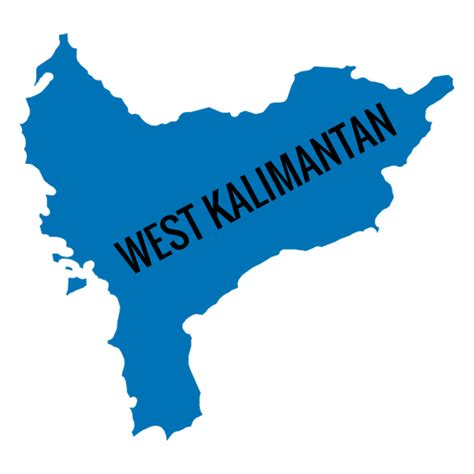 West Kalimantan Province Map PNG & SVG Design For T-Shirts