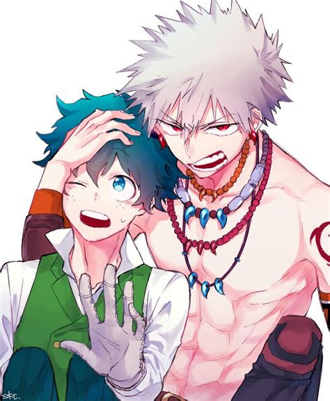 Bakugou Katsuki And Midoriya Izuku Hero My Hero Academia Shouto Hero