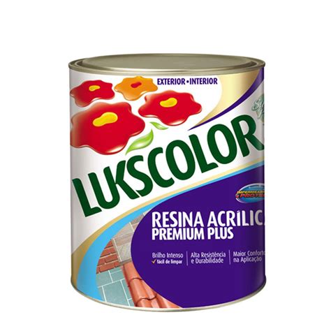 Resina Acr Lica Incolor Premium Plus Lukscolor Casa Obra