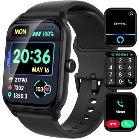 Montre Connect E Homme Femme Lcd Smartwatch Hommes Cran Tactile